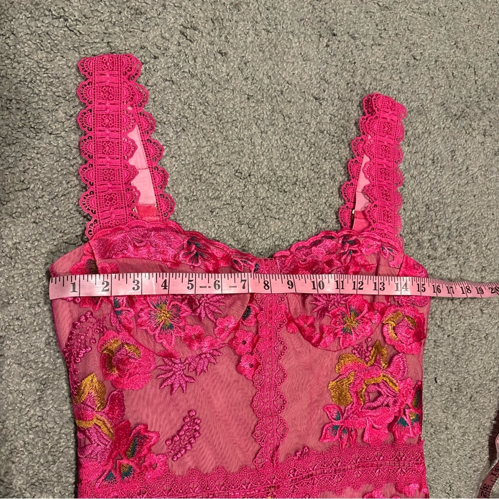 Bronx And Banco New Eva Midi Gown In Fuchsia Size M - Picture 13 of 16